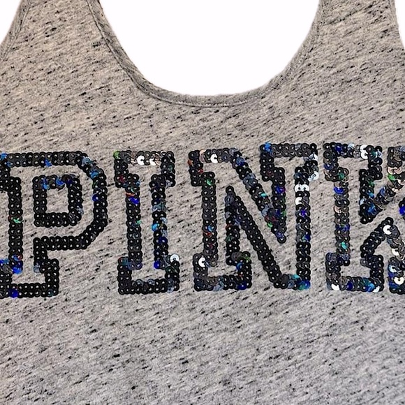 PINK extra bling tank top oversized xs - Picture 5 of 9